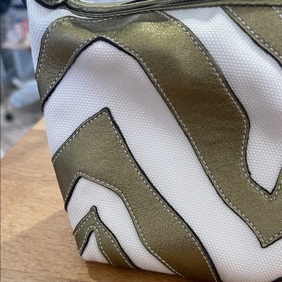 Coach Y2K Metallic Bronze Zebra Pouchette - Picture 13 of 16
